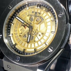 新品 腕時計 正規品 TECHNOS テクノス クオーツ アナログ腕時計 5気圧防水 ウレタンバンド シンプル シルバー 3針 メンズ プレゼントの画像3
