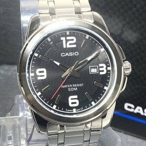 新品 CASIO カシオ 正規品 腕時計 チープカシオ チプカシ アナログ クオーツ 防水 カレンダー ステンレス シンプル ブラック プレゼントの画像3