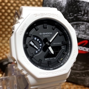 新品 CASIO カシオ 正規品 G-SHOCK ジーショック Gショック 腕時計 多機能 アナデジ腕時計 八角形 アーバンアウト プレゼント ホワイトの画像3