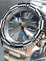 国内正規品 新品 腕時計 SEIKO セイコー SKX Sports Style レトロカラー コレクション セイコー5 スポーツ 自動巻き 防水 シルバー SBSA217_画像3