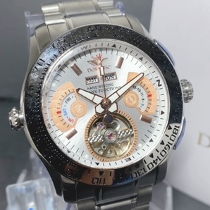 限定モデル 秘密のからくりギミック搭載 新品 DOMINIC ドミニク 正規品 腕時計 手巻き腕時計 ステンレスベルト アンティーク腕時計 メンズの画像2