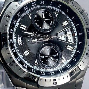 新品 正規品 ドミニク DOMINIC 自動巻き 腕時計 オートマティック カレンダー 5気圧防水 ステンレス シルバー ブラック メンズ プレゼントの画像1