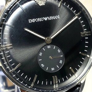 新品 EMPORIO ARMANI エンポリオアルマーニ GIANNI 正規品 腕時計 アナログ スモールセコンド クオーツ 防水 カレンダー レザー プレゼントの画像1