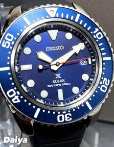  domestic regular goods new goods wristwatch SEIKO Seiko PROSPEX Prospex solar diver s cue ba rubber belt calendar men's SBDJ055