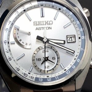 国内正規品 新品 腕時計 SEIKO セイコー ASTRON アストロン 電波 ソーラー チタン ワールドタイム カレンダー 10気圧防水 メンズ SBXY009の画像1