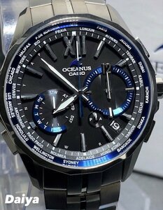  внутренний стандартный товар новый товар наручные часы CASIO Casio OCEANUS Oceanus Manta man ta радиоволны солнечный titanium календарь 10 атмосферное давление водонепроницаемый мужской подарок 