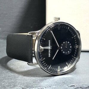 新品 EMPORIO ARMANI エンポリオアルマーニ GIANNI 正規品 腕時計 アナログ スモールセコンド クオーツ 防水 カレンダー レザー プレゼントの画像5