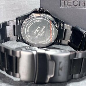新品 テクノス TECHNOS 正規品 腕時計 アナログ腕時計 クオーツ ステンレス 3気圧防水 カレンダー ビジネス ブラック メンズ プレゼントの画像8