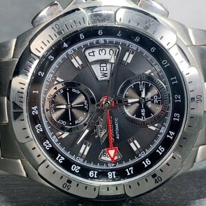 新品 正規品 ドミニク DOMINIC 自動巻き 腕時計 オートマティック カレンダー 防水 ステンレス シルバー ブラック ビジネス プレゼントの画像6