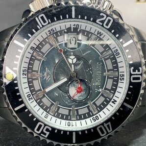 新品 正規品 ドミニク DOMINIC 自動巻き 腕時計 オートマティック カレンダー 防水 ステンレス アースギミック からくり時計 メンズ 宇宙の画像6