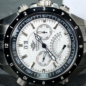 新品 正規品 ドミニク DOMINIC 自動巻き 腕時計 オートマティック カレンダー 5気圧防水 ステンレス ブラック ホワイト メンズ プレゼントの画像6