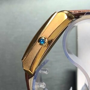 新品 正規品 ドミニク DOMINIC 自動巻き 腕時計 オートマティック スクエア スケルトン レザーベルト ブラウン ゴールド メンズ プレゼントの画像5