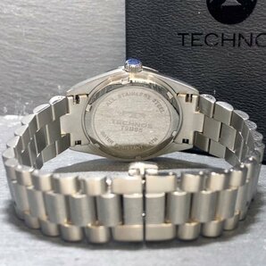 新品 腕時計 正規品 TECHNOS テクノス クオーツ アナログ腕時計 防水 カレンダー ステンレス シルバー シンプル ビジネス 3針 プレゼントの画像8