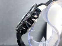 新品 正規品 ドミニク DOMINIC 自動巻き 腕時計 オートマティック カレンダー 防水 ステンレス アースギミック からくり時計 ブラック 宇宙_画像5