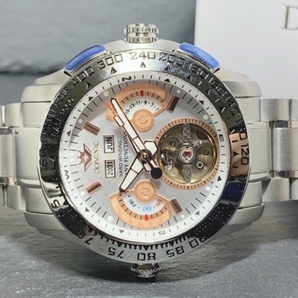 限定モデル 秘密のからくりギミック搭載 新品 DOMINIC ドミニク 正規品 腕時計 手巻き腕時計 ステンレスベルト アンティーク腕時計 メンズの画像6