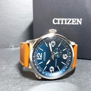 新品 シチズン CITIZEN 正規品 シチズン 自動巻き 腕時計 アナログ腕時計 AUTOMATIC オートマチック スモールセコンド カーフレザー 防水の画像6