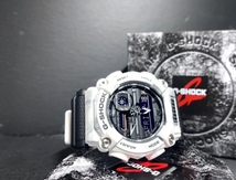 新品 CASIO カシオ 正規品 G-SHOCK ジーショック Gショック 腕時計 アナデジ 多機能 スノー カモフラージュ ホワイト グレー プレゼント_画像6