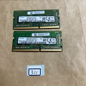 16GB#311#SAMSUNG 8GB 1Rx8 PC-2400T-SA1-11.8GBx2 sheets =16GB