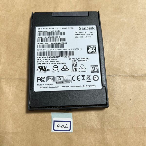 SSD 256GB #402# SanDisk SD8TB8U256G1001 256.0GB