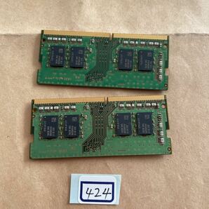 16GB#424#SAMSUNG 8GB 1Rx8 PC4-2400T-SA1-11。8GBx2枚=16GBの画像3