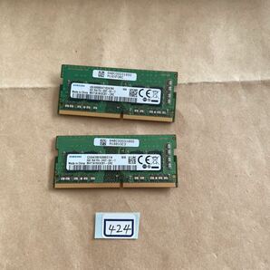 16GB#424#SAMSUNG 8GB 1Rx8 PC4-2400T-SA1-11。8GBx2枚=16GBの画像2