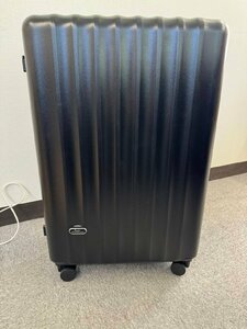 【訳アリ品】スーツケース 大型 キャリーバッグ ty2301 軽量 ファスナー かわいい TSAロック 鍵付き ランプブラック Lサイズ [004]