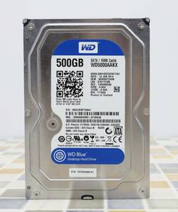 ∨ 500GB｜SATA ハードディスク 3.5インチ｜Western Digital ウェスタンデジタル WD5000AAKX 内蔵 HDD｜ フォーマット済み ■N8373