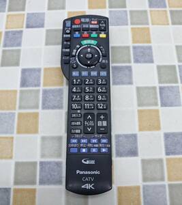 ∵動作保証あり 4K｜CATV ケーブルTV用 リモコン｜Panasonic パナソニック N2QAYB001227 ｜ 赤外線発信確認済み ■E5211