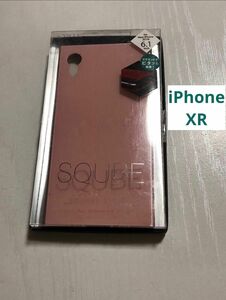 【iPhoneXR】SQUBE 背面ガラスケース ピンク マグネット