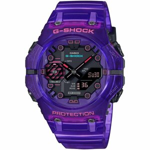 即決あり【G-SHOCK サイバーシリーズ Bluetooth アナデジ パープルスケルトン 反転液晶 メンズ腕時計】GA-B001CBR-6AJF 新品