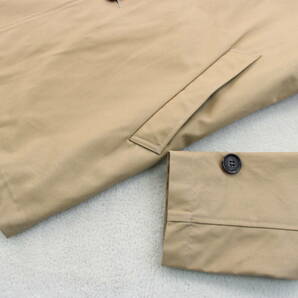 3-1180 メンズ新品 綿100％耐水・撥水性＆浸透・通気性ジャケットコート ベージュＳサイズの画像7