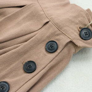4-790 新品 ウエストゴム麻混タックデザインスカート 定価￥10,450の画像8