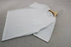 3-1475 新品 日本製ポケット付きＴシャツ オフホワイトＭサイズ