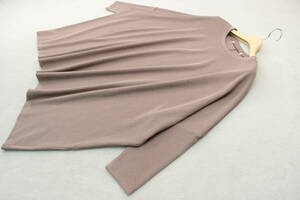 4-1510 new goods jersey - wide Hem pull over mocha F size 