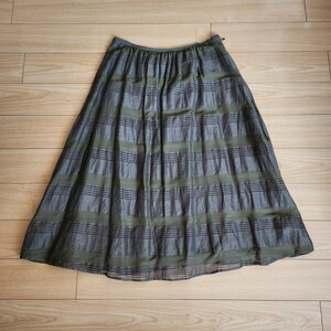 SHIPS Ships linen Blend gathered skirt khaki 38