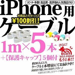 iPhone 充電器ライトニングケーブル 1m*5本 アップルApple純正品同等品質 USB充電ケーブル TypeAタイプ 人気