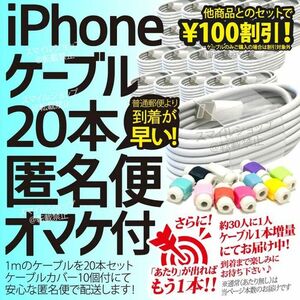 iPhone充電器USBライトニングケーブル 20本 Appleアップル純正品同等 人気 TypeA タイプA 充電アダプター