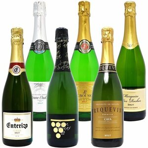 ヴェリタス本格シャンパン製法＆フランス産 750mlx6 6本セット スパークリングワイン 辛口 71