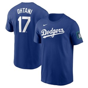 LA ドジャース 大谷翔平選手 Nike 2024 MLB ワールドツアー ソウルシリーズ 名前、背番号入り Tシャツ メンズM サイズ の画像1