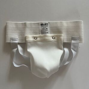 SELECT ファウルカップ M(S) ホワイト コアプロテクション ジョックストラップ スポーツインナー 金玉を守る
