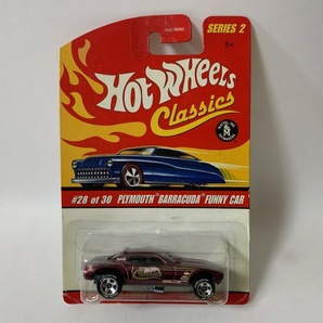 ☆Hot Wheels Classics SERIES 2【PLYMOUTH BARRACUDA FUNNY CAR】色違い3台セット MOPAR/プリムス/バラクーダ/モパー/NHRA 1/64(未開封)☆の画像3