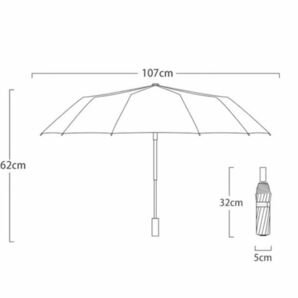 【ラベンダー】12本骨 折りたたみ傘 ワンタッチ 自動開閉 UVカット 晴雨兼用の画像6