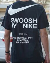 【新品 正規品】ナイキ NIKE SWOOSH Tシャツ 半袖 2XL カットソー 黒 ブラック ビックスウッシュ 送料全国一律230円_画像7