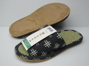  sale L size (26~28cm) quiet sound bottom nonslip Indigo .tatamiNP90026. column front empty slippers natural material tatami tatami gentleman men's interior put on footwear part shop put on footwear 