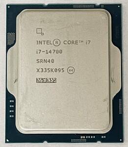 【動作確認済USED】Intel Core i7 14700 20C/28T LGA1700 CPU 内蔵グラフィック有