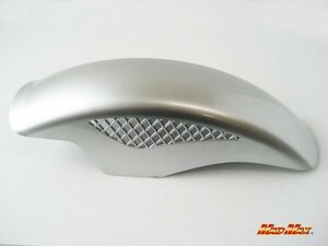 MADMAX バイク用品 汎用 18～19インチ用 メッシュ フロントフェンダー シルバー/KH400 250SS 400SS 500SS 750SS 750RS Z750D【送料800円】