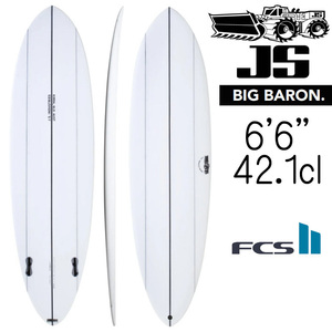 Доска для серфинга JS Big Baron PE Модель 6'6&amp;#34;×20 7/8&amp;#34;×2 7/8&amp;#34; 42.1L / JS Industries Big Baron PE Модель CLR