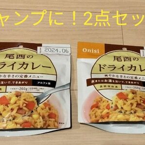 尾西食品 アルファ米ごはんシリーズ　ドライカレー　2点