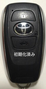 初期化済トヨタ純正スマートキー3ボタン ハチロク 86基盤番号231451−7000 007-AD0098 14AHH新品電池サービス①