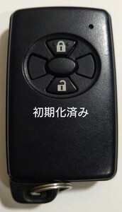 初期化済トヨタ純正スマートキー 2ボタン ヴィッツ ラクティス ベルタ カローラ基盤番号271451-6340新品電池サービス⑭